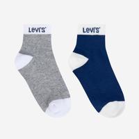 Levi's 男女童中长袜子2双装儿童袜子（5-12岁）中大童四季款