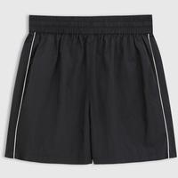 Gap 女装夏季款松紧腰侧缝撞色休闲短裤宽松运动765799