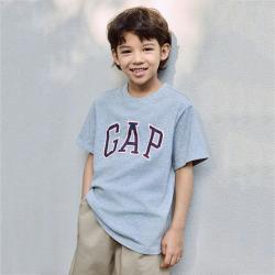 Gap 男童纯棉胶印字母logo短袖T恤儿童装上衣759433