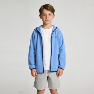 Gap 男童2026春季款轻薄logo字母连帽拉链夹克儿童装外套861134