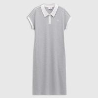Gap 女装夏季款刺绣logo撞色polo领连衣裙长款休闲风764921