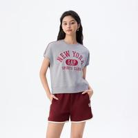Gap 女装春夏季款重磅撞色字母印花logo卫衣宽松上衣766135