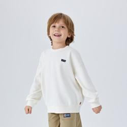 Levi's 童装男童休闲春秋毛圈卫衣洋气打底衫儿童上衣洋气红色拜年