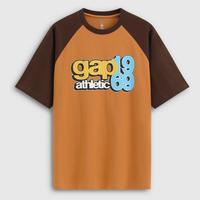 Gap 男女装2026春季款撞色logo插肩袖短袖T恤866068