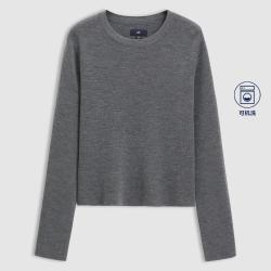 Gap 女装2024秋冬款可机洗美利奴纯羊毛针织衫柔软毛衣606746
