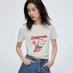 Gap 女装2026夏季款创意印花圆领休闲短袖T恤百搭上衣892575