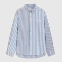 Gap 男女装春季款字母logo长袖衬衫宽松外搭休闲上衣723243