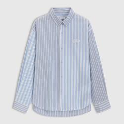Gap 男女装春季款字母logo长袖衬衫宽松外搭休闲上衣723243