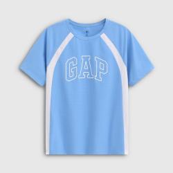 Gap 男童大童2026夏季款logo洞洞布短袖T恤儿童装893447