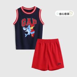 Gap 男幼童小童2026夏季款logo无袖套装儿童装893584