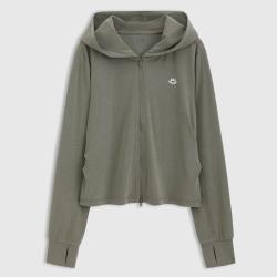 Gap 女装春季款logo易打理常规透气连帽外套766126