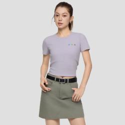 Gap 女装2026夏季款撞色刺绣小熊图案短袖T恤858699