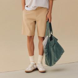 Gap 男装夏季款织标logo半松紧中腰弹力短裤宽松休闲727072