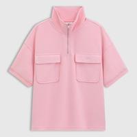 Gap 女装2025夏季款logo透气易打理宽松短袖卫衣766133