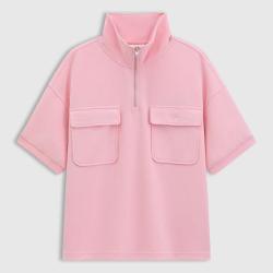 Gap 女装2025夏季款logo透气易打理宽松短袖卫衣766133