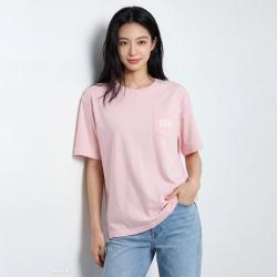 Gap 2026春季款logo印花胸袋宽松短袖T恤