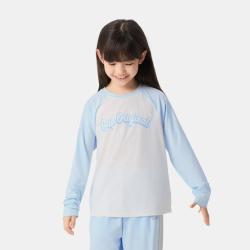 Gap 女童春季款印花logo撞色插肩长袖T恤儿童装上衣767030