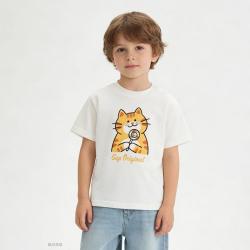 Gap 男幼童小童2026夏季款纯棉胶印宽松短袖T恤上衣儿童装893677