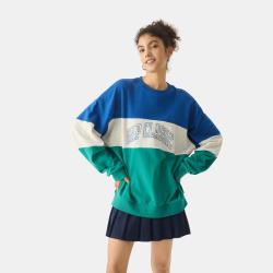 Gap 男女装春款胶印logo拼色撞色圆领卫衣休闲上衣721004