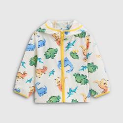 Gap 男幼童2026春季款恐龙图案logo印花连帽衫儿童装外套861341