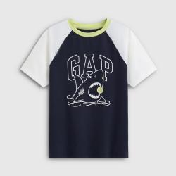 Gap 男童大童2026夏季款logo短袖T恤儿童装893453