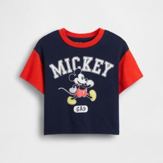 Gap 男幼童小童2026夏季款纯棉撞色短袖T恤儿童装美版000898698