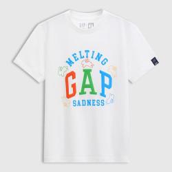 Gap 夏款女童大logo纯棉短袖T恤儿童装768003