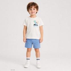 Gap 男幼童2026夏季款纯棉创意印花短袖T恤儿童装美版877788