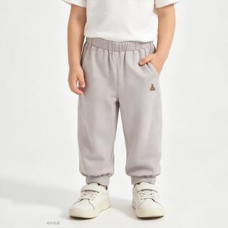 Gap 男幼童小童2026夏季款小熊刺绣弹力洞洞布长裤儿童装861953