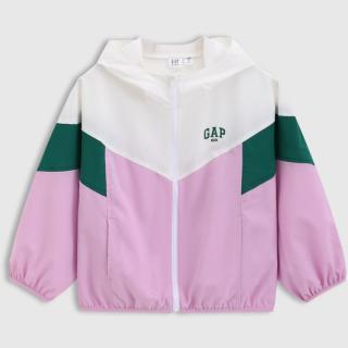 Gap 女童春季款撞色连帽外套675815