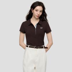 Gap 女装2026春夏季款刺绣logo修身短袖Polo衫766123