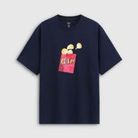 Gap 男女装2026夏季款纯棉趣味立体贴布印花宽松短袖T恤866350
