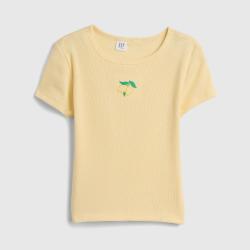 Gap 女童2026春季款纯棉可爱刺绣短袖T恤儿童装上衣美版886663