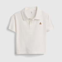 Gap 男幼童小童2026夏季款纯棉小熊刺绣POLO衫儿童装美版898696