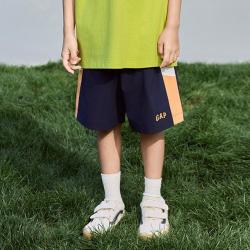 Gap 男童大童2026夏季款logo松紧腰休闲短裤儿童装893211