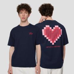 Gap 男女装2026夏季款纯棉logo刺绣爱心情侣短袖T恤上衣891387