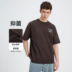 navigare [7A抑菌]小帆船26春夏新款圆领短袖T恤宽松男式套头体恤衫