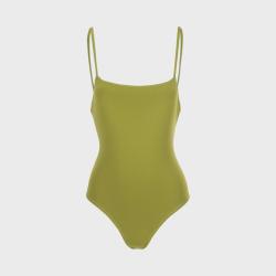 Massimo Dutti 极简纯色系海边温泉吊带泳衣修身显瘦三角连体泳装