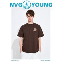 navigare 意大利小帆船YOUNG系列 春夏偏大海洋印花情侣短袖t恤