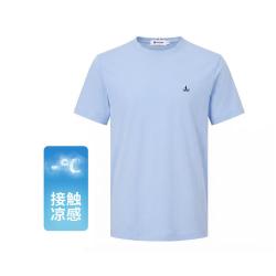 navigare 意大利小帆船 春夏净色圆领短t亲肤防螨T恤男