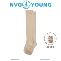 navigare 意大利小帆船YOUNG系列秋冬棉质保暖透气袜子女士过膝袜长袜