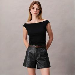 Massimo Dutti 女式时尚潮流日常简约百搭休闲无袖荡领套头T恤