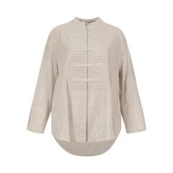 Massimo Dutti 竖条纹衬衫宽松廓形显瘦日常上衣