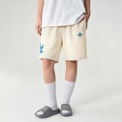 NEW ERA 旗遇满印渐变刺绣针织短裤情侣休闲运动裤男女同款