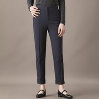 Massimo Dutti 女式极简纯色休闲百搭轻商务通勤干练柔软舒适直筒长裤