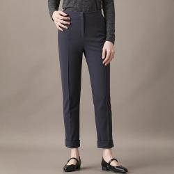 Massimo Dutti 女式极简纯色休闲百搭轻商务通勤干练柔软舒适直筒长裤