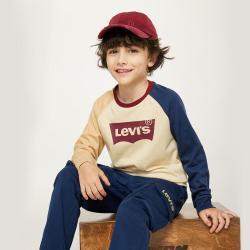 Levi's 24秋|男童纯棉舒适休闲长袖T恤李维斯童装儿童长T打底衫