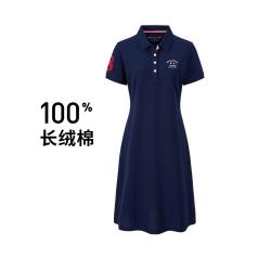navigare 意大利小帆船 时尚运动休闲百搭纯棉女士polo连衣裙