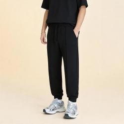 NEW ERA 廓形针织长裤男女松紧束脚休闲卫衣潮
