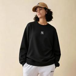 NEW ERA 秋冬MLB纯色百搭休闲刺绣长袖卫衣男女同款